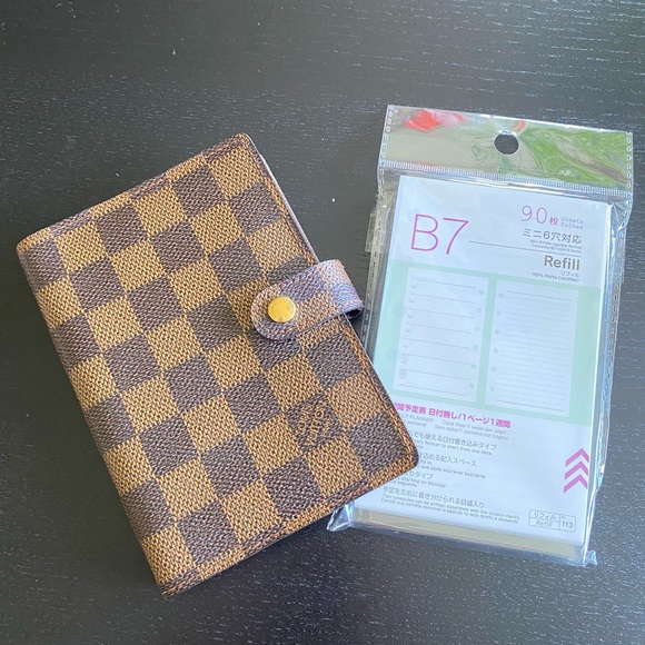 🎀Authentic LOUIS VUITTON Damier Ebene Agenda PM - Picture 6 of 10